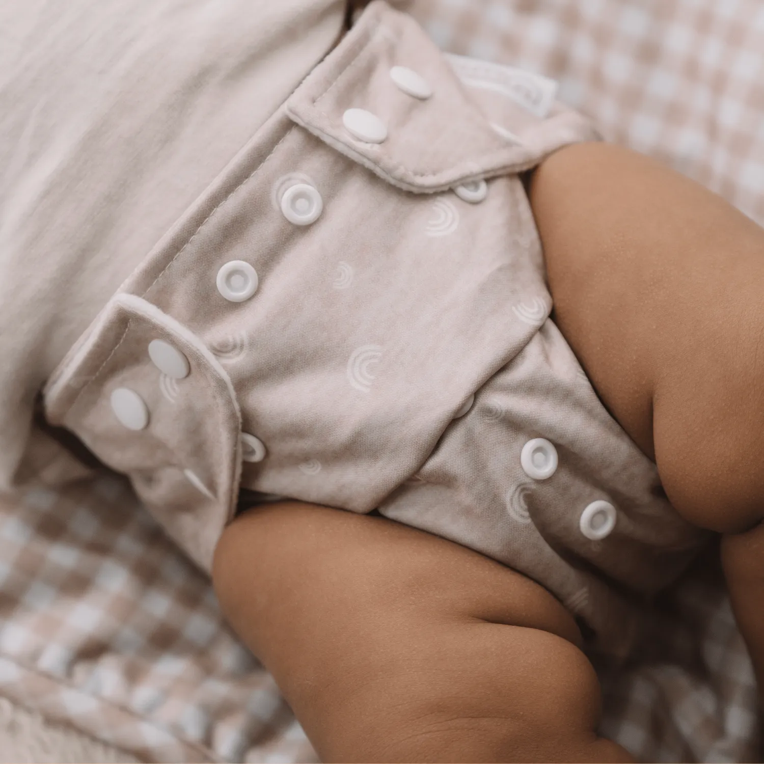 Modern Cloth Nappies Pearl All-In-One luier Rainbow Oatmeal