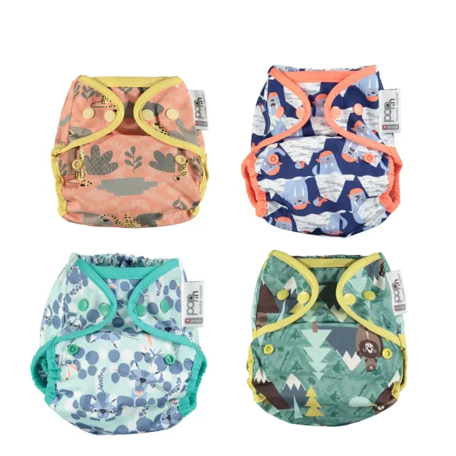 Close Popper Overbroekje Bedrukt 4-Pack Luierwrap