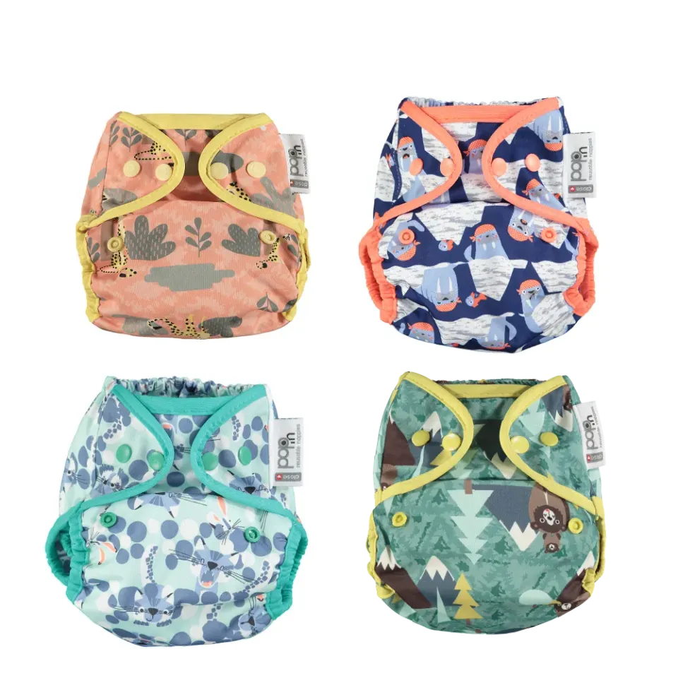 Close Popper Overbroekje Bedrukt 4-Pack Luierwrap