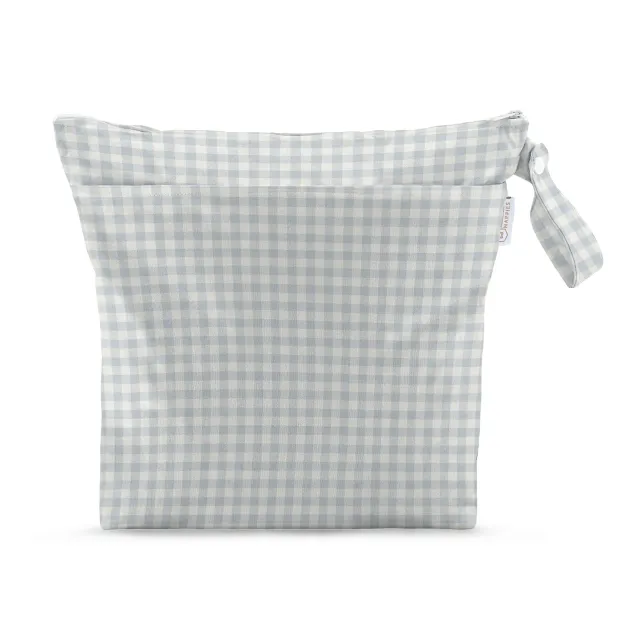 Modern Cloth Nappies Grab & Go wetbag Blue Gingham waterdicht