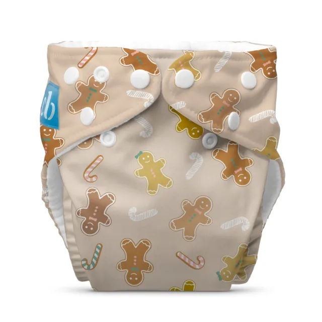 Charlie Banana wasbare luier Winter Gingerbread one-size fleece