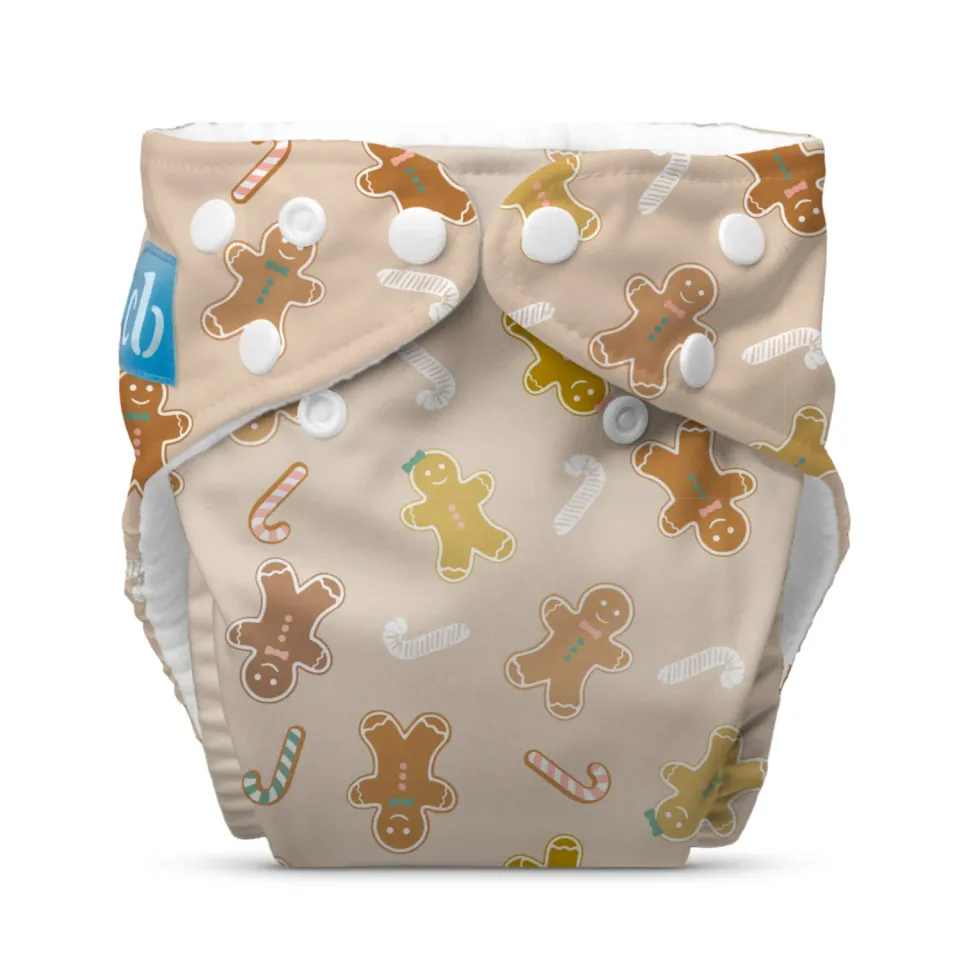 Charlie Banana wasbare luier Winter Gingerbread one-size fleece
