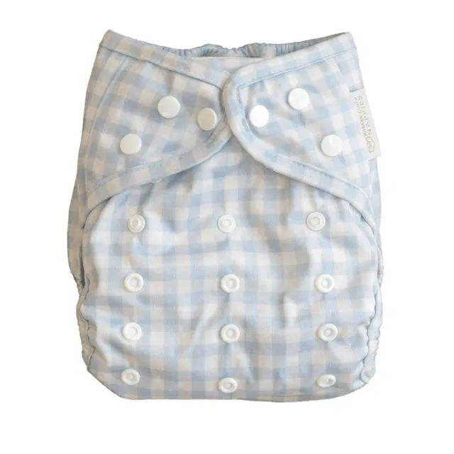Modern Cloth Nappies One Size overbroekje Blue Gingham lekvrij