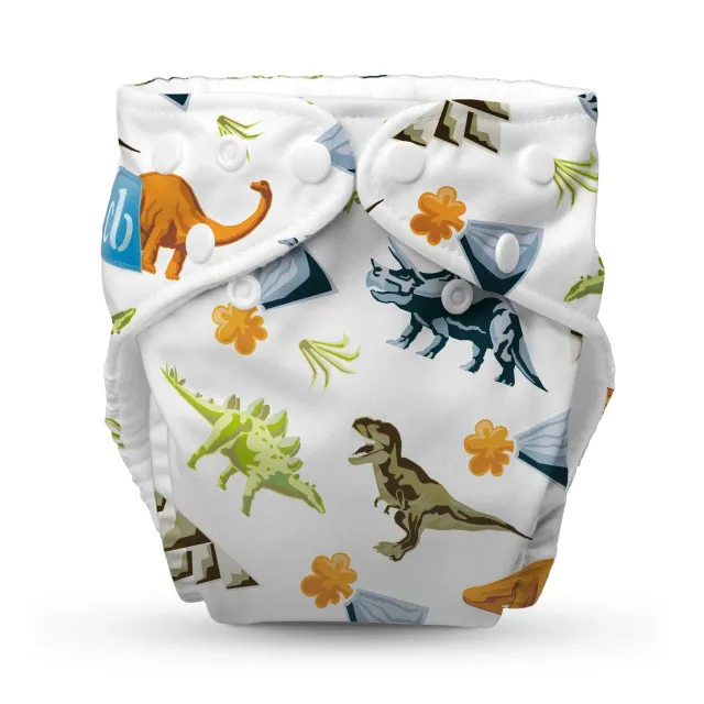 Charlie Banana One Size Fleece Wasluier Dinosaurs 1 stuk zacht