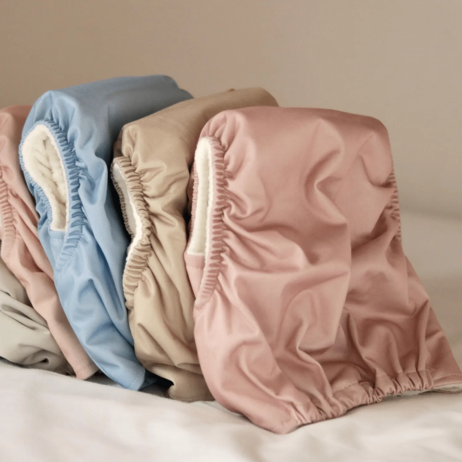 Modern Cloth Nappies Pearl Pocket all-in-one wasbare luier Dusty Rose one-size
