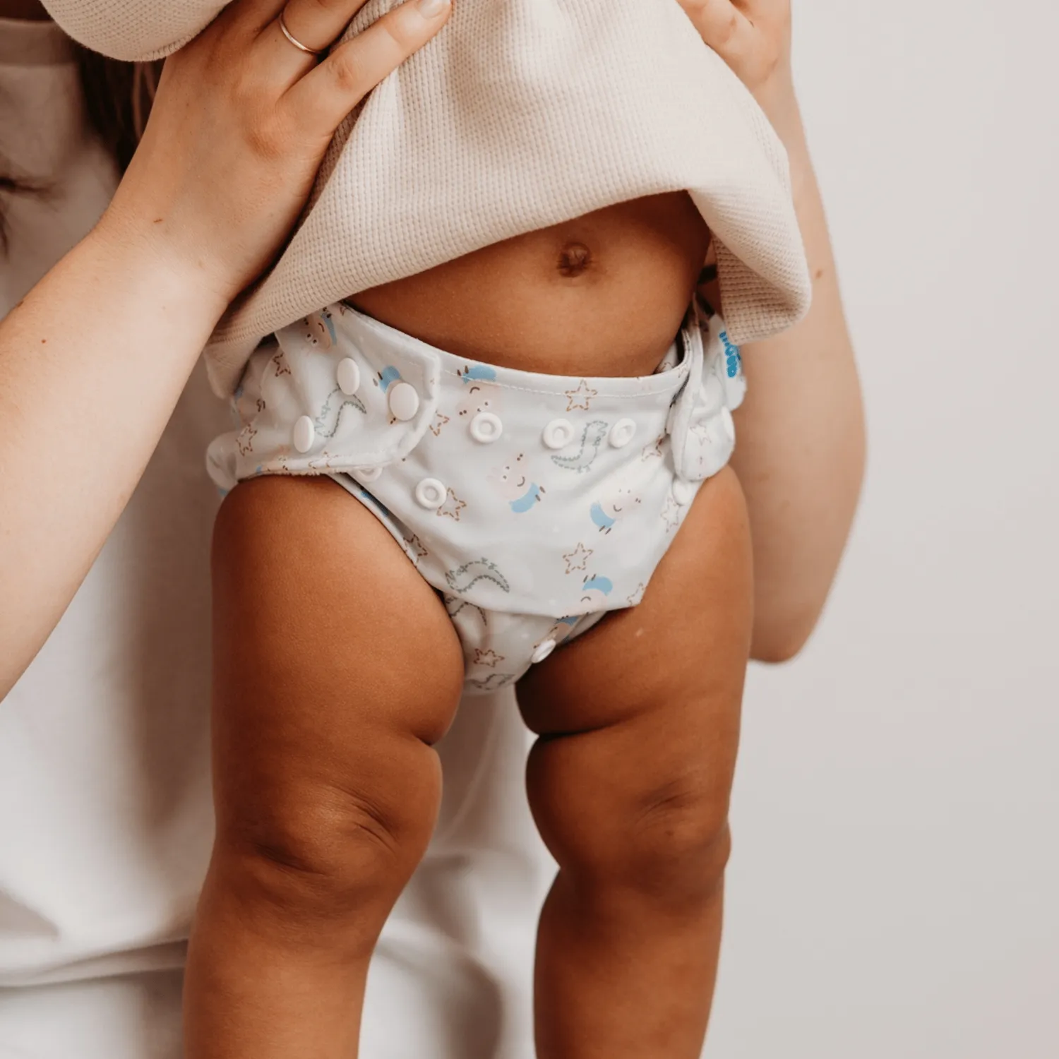 Modern Cloth Nappies Pearl luier George Pig sage