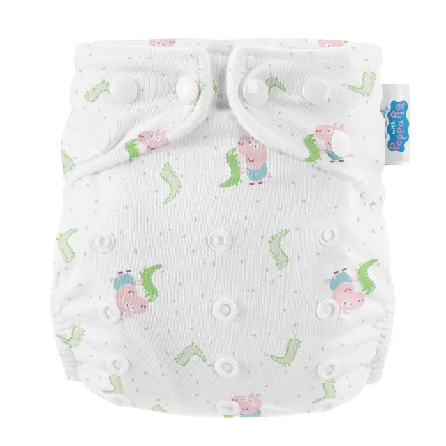 Modern Cloth Nappies Pearl All-In-One luier George wit