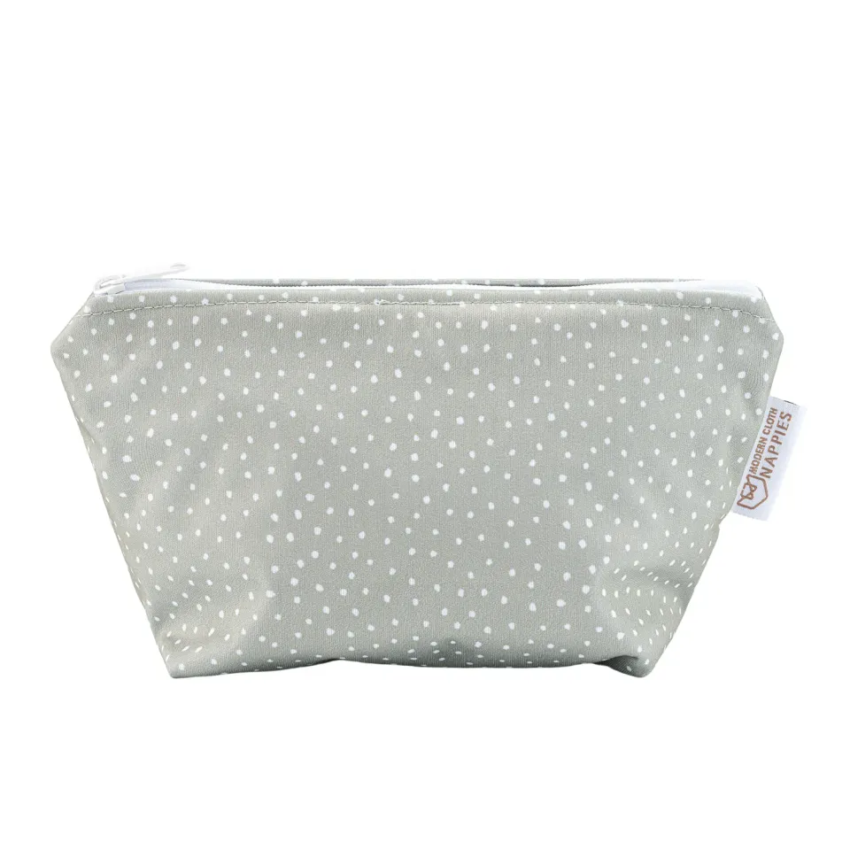 Modern Cloth Nappies Small wetbag Dottie Sage lekvrij