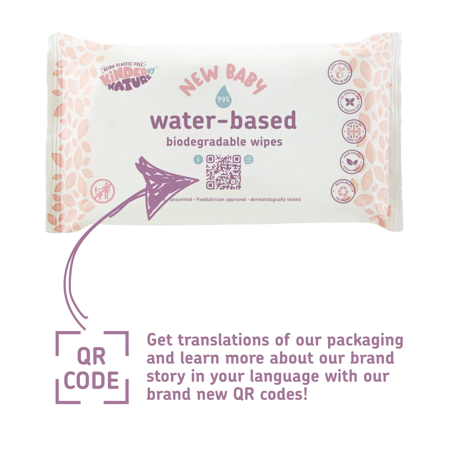 Jackson Reece Water Based Wipes babydoekjes 36 packs ongeparfumeerd