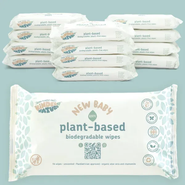 Jackson Reece Kinder by Nature Plant-Based babydoekjes 12 packs plasticvrij