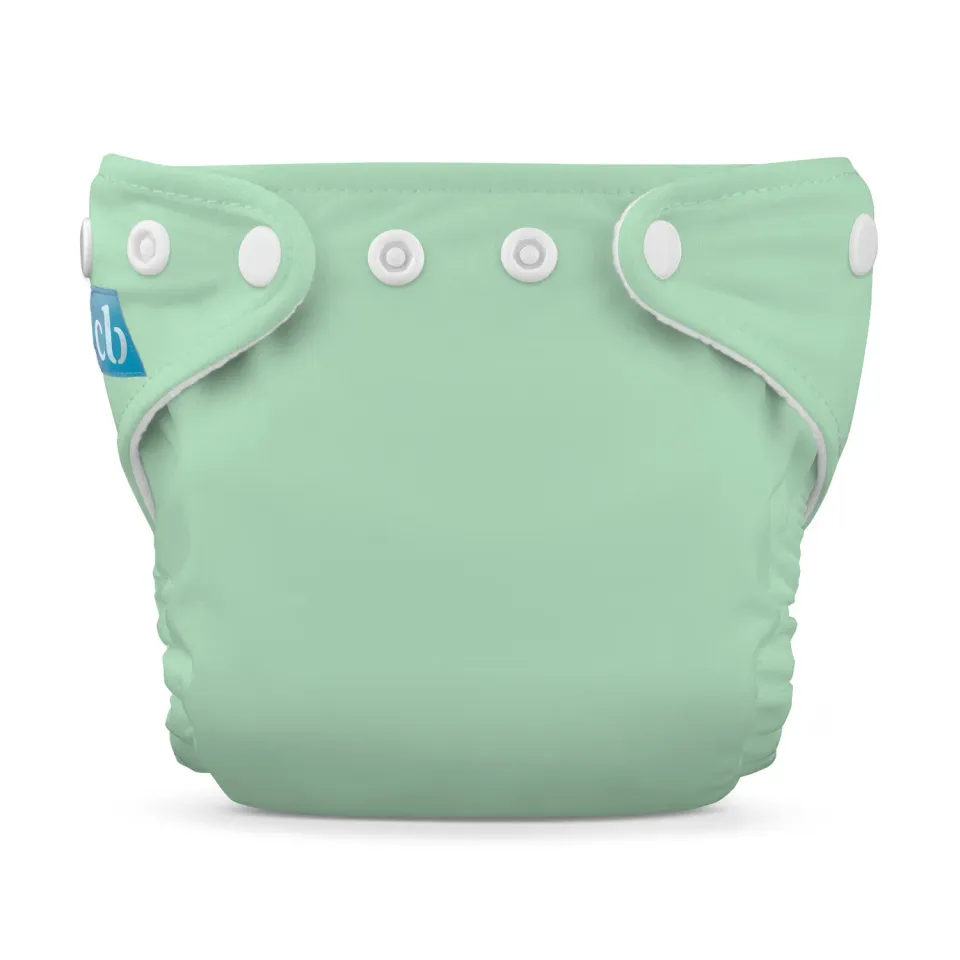 Charlie Banana Newborn wasbare luier 1 stuk Sage zacht