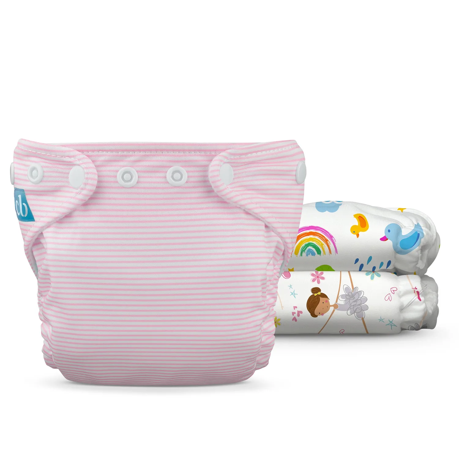 Charlie Banana Newborn wasbare luiers 3 stuks Ocean Voyage