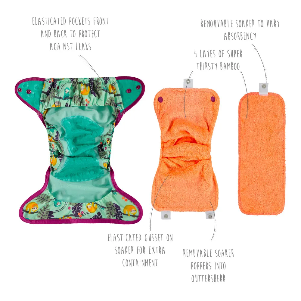 Pop-in Popper Nappy Cover overbroekje Fiesta klittenband