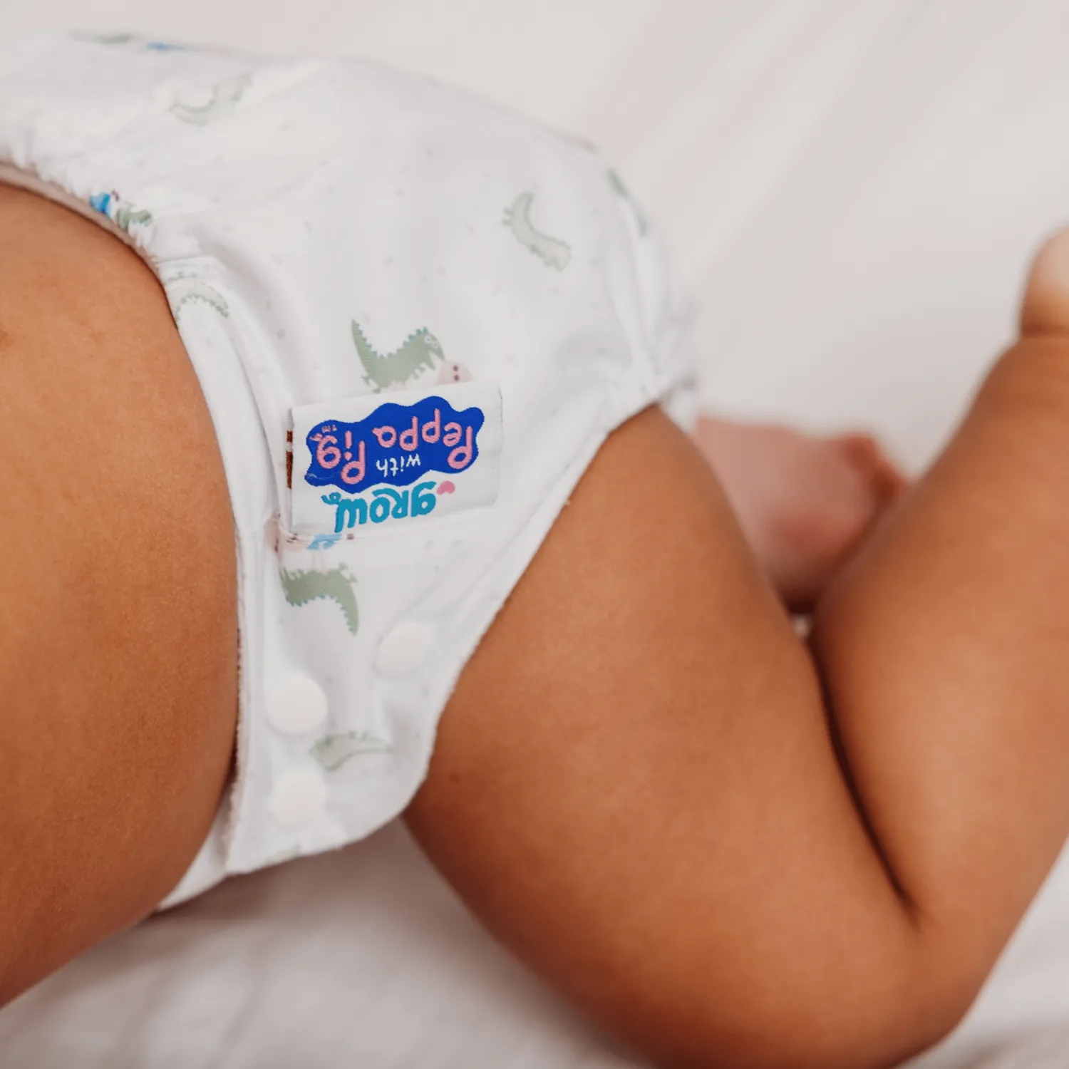 Modern Cloth Nappies Pearl All-In-One luier George wit