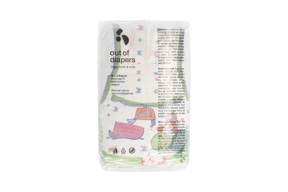 Out of Diapers ECO+ Premium luiers maat 1 2-5 kg doos 12 uur
