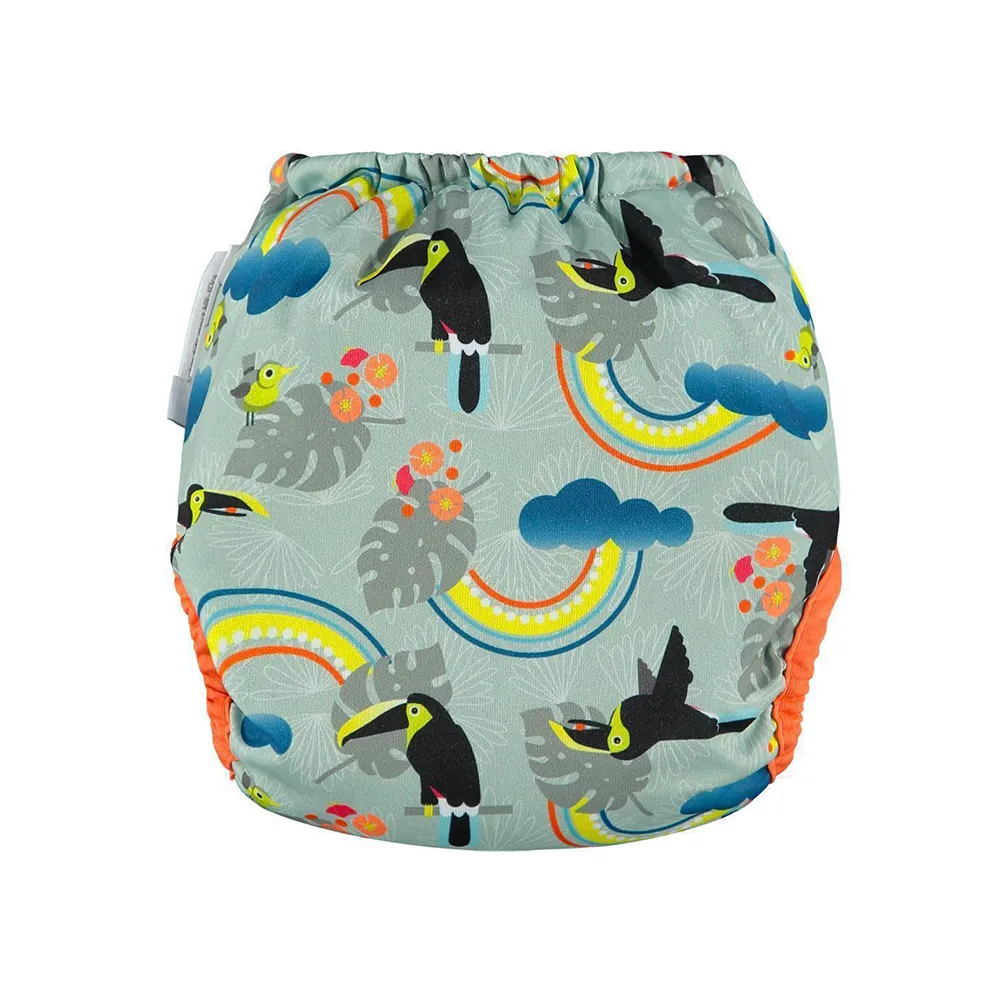 Popin Pop-in All-In-Two bamboe wasbare luier Orangutan bamboe
