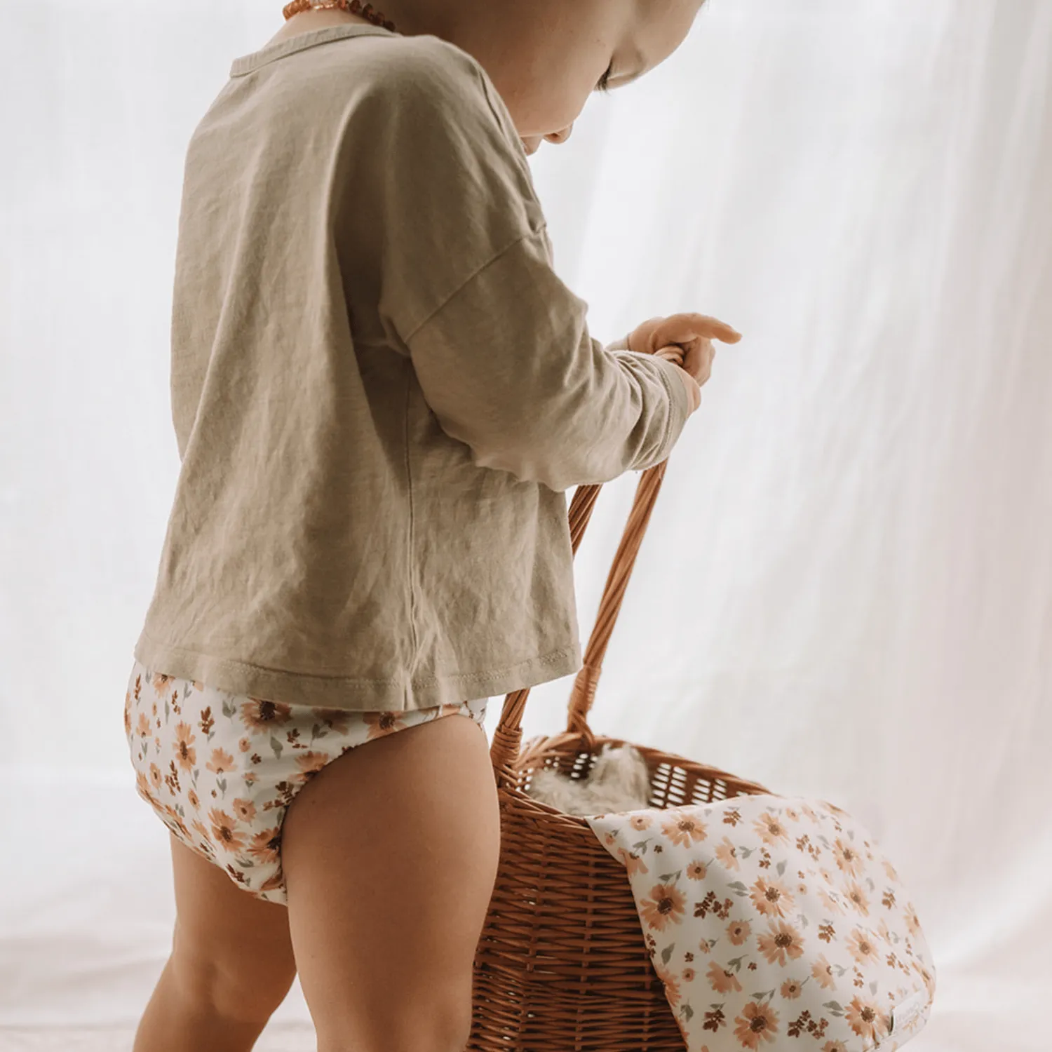 Modern Cloth Nappies Pearl luier Meadow one size