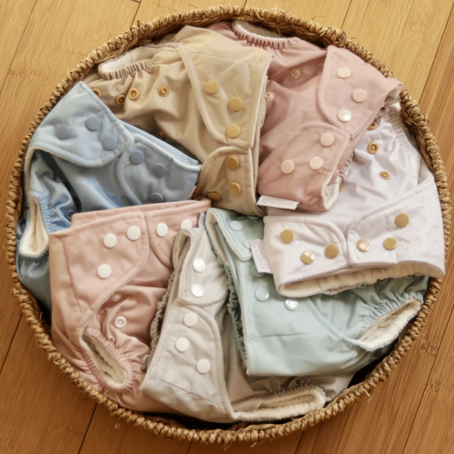 Modern Cloth Nappies Pearl Pocket all-in-one wasbare luier Dusty Rose one-size