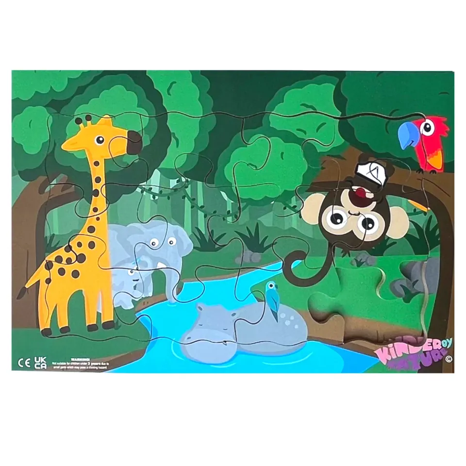 Jackson Reece Jungle puzzel houten legpuzzel 29,7 cm