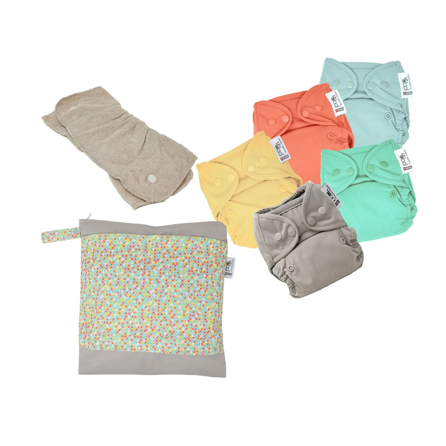 Pop-in Little Packs startpakket 5 luiers + booster