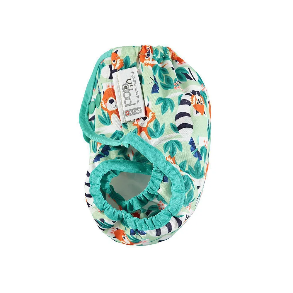 Popin Double Gusset Luiercover Parrot one size