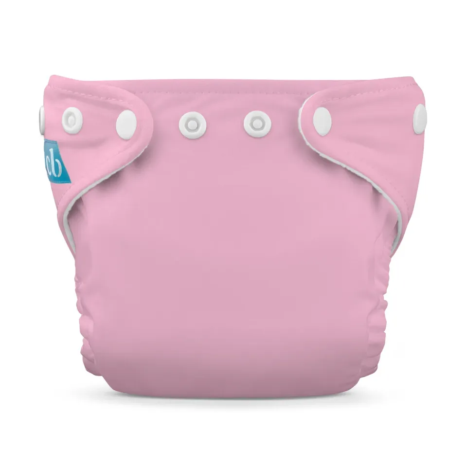 Charlie Banana Newborn wasbare luier 1 stuk Wit fleece