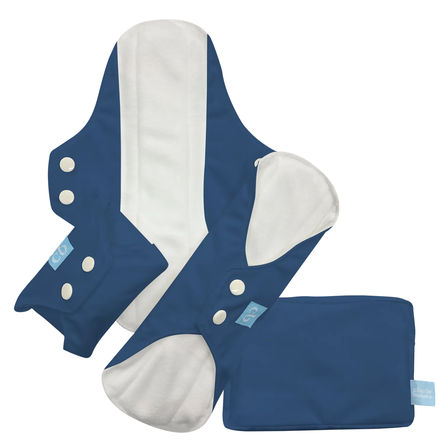 Charlie Banana maandverband donkerblauw 3 stuks
