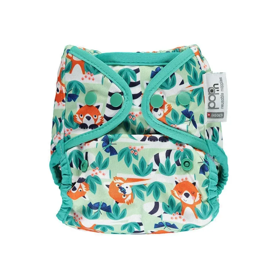 Popin Double Gusset Luiercover Parrot one size