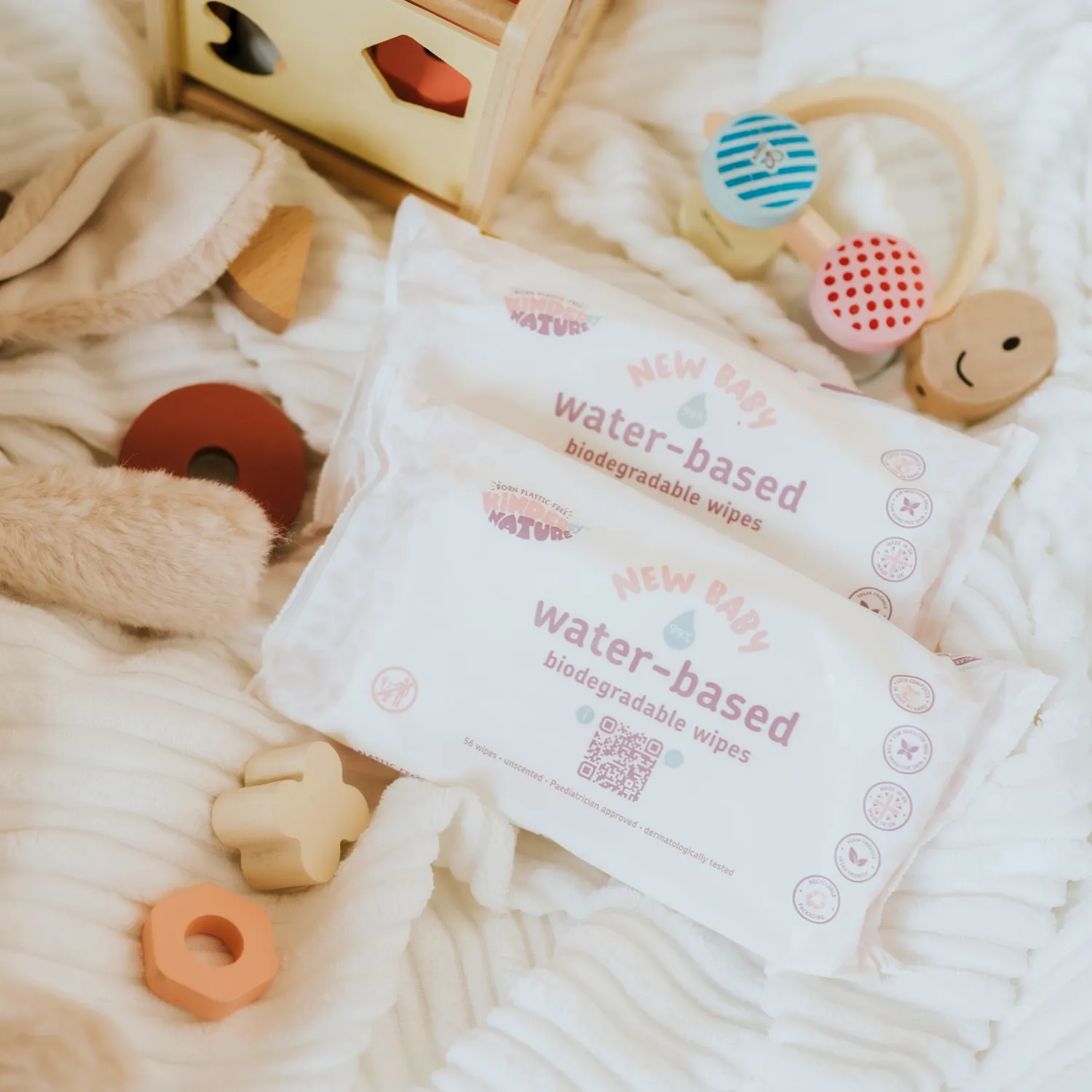 Jackson Reece Water Based Wipes babydoekjes 36 packs ongeparfumeerd