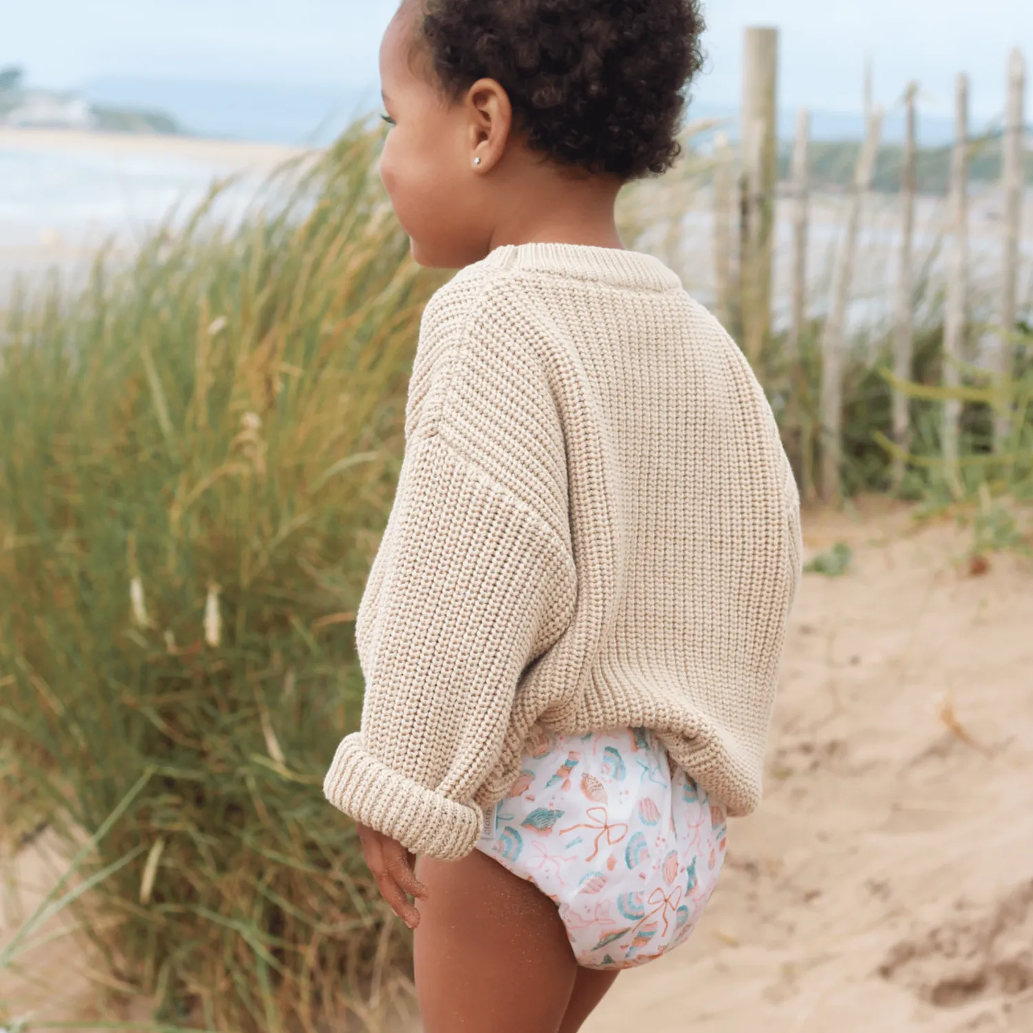 Modern Cloth Nappies Seashell Belle zwemluier one-size
