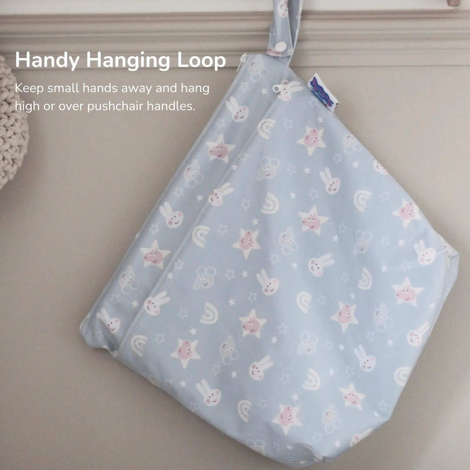 Modern Cloth Nappies Peppa Pig Grab & Go wetbag Blue Mix waterdicht