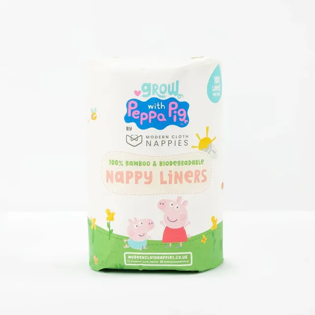 Modern Cloth Nappies Peppa Pig inlegvellen bamboe 100 stuks