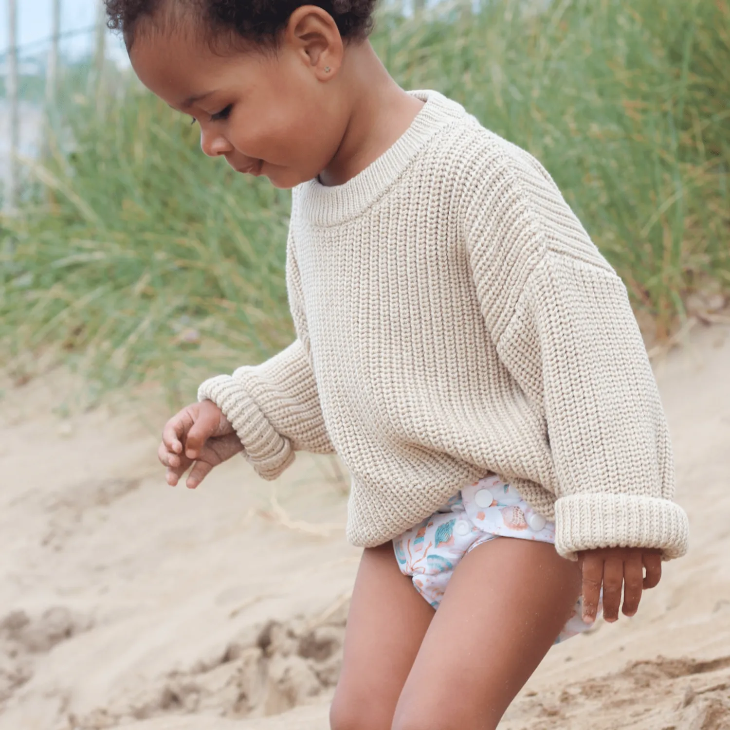 Modern Cloth Nappies Seashell Belle zwemluier one-size