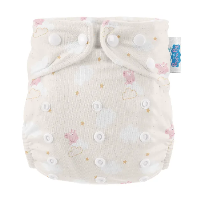 Modern Cloth Nappies Pearl Pocket All-In-One wasbare luier Peppa Clouds