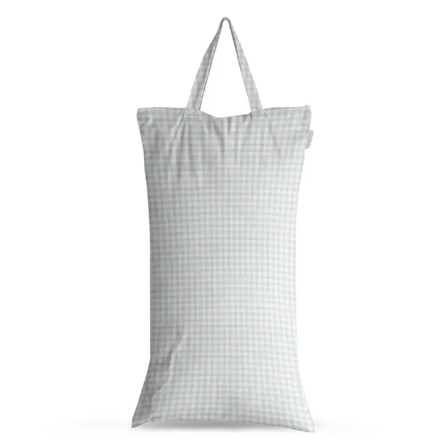 Modern Cloth Nappies XL Wet Bag luierzak Blue Gingham lekvrij