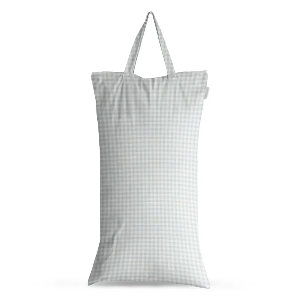 Modern Cloth Nappies XL Wet Bag luierzak Blue Gingham lekvrij