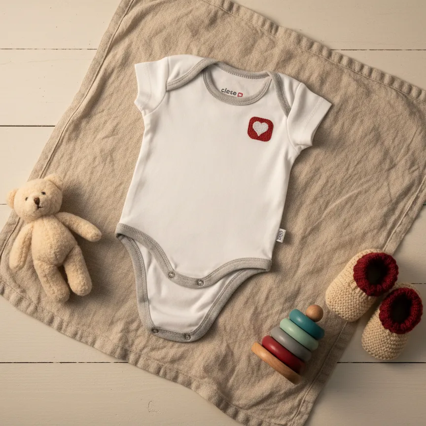 Pop-in Organic romper korte mouw biologisch katoen 1 stuk
