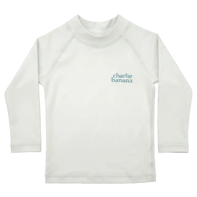 Charlie Banana UPF50+ rash guard zwemshirt 12-18 mnd wit