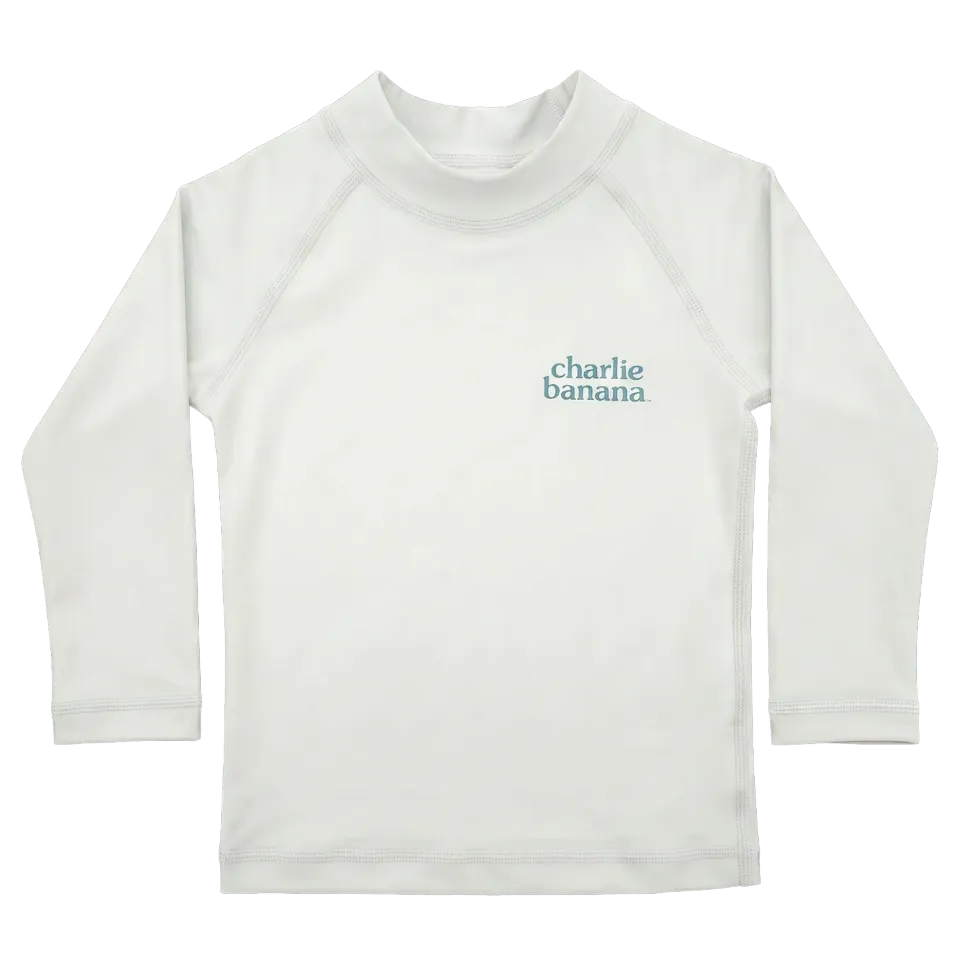 Charlie Banana UPF50+ rash guard zwemshirt 12-18 mnd wit
