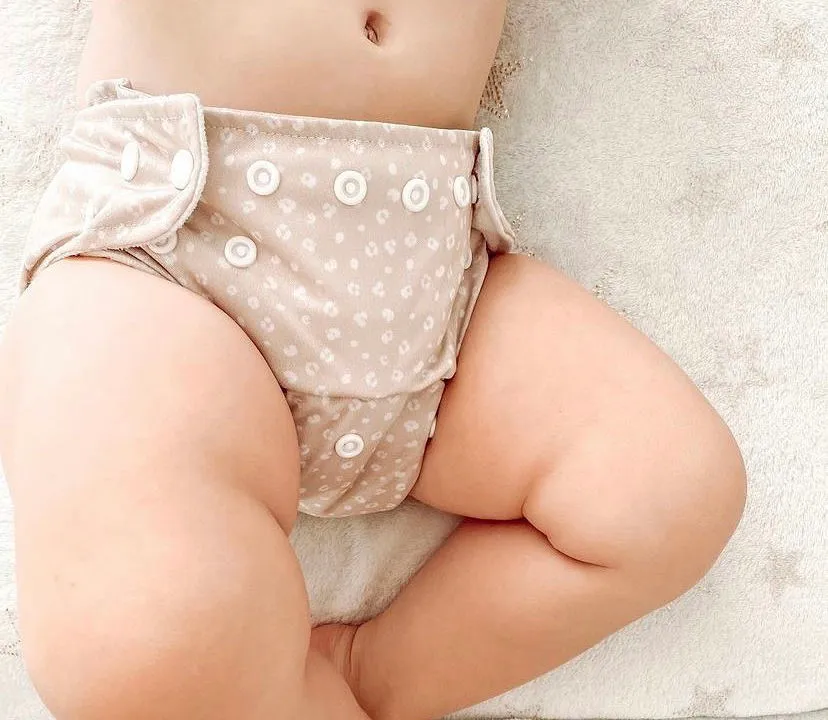 Modern Cloth Nappies Pearl Pocket all-in-one wasbare luier Dusty Rose one-size
