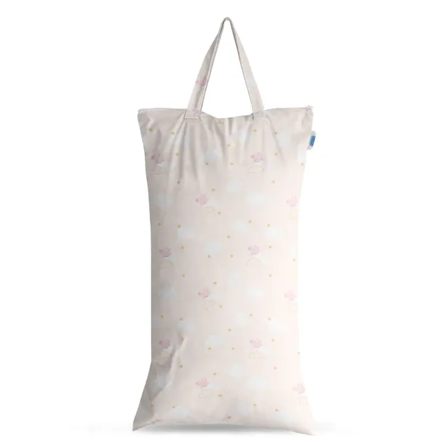 Modern Cloth Nappies Peppa Pig XL wetbag Peppa Clouds lekvrij
