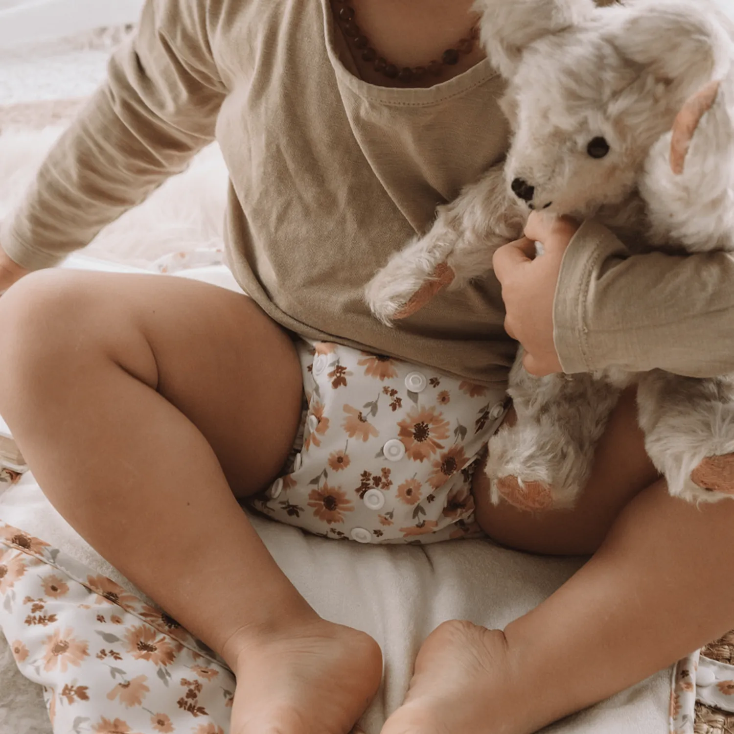 Modern Cloth Nappies Pearl luier Meadow one size