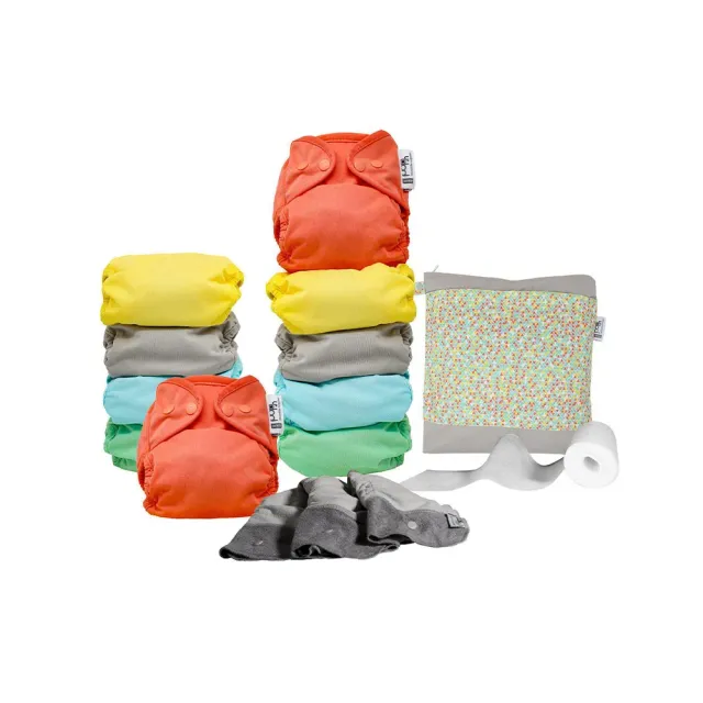 Popin Part-time Birth to Potty Luierpakket Pastel 10 luiers