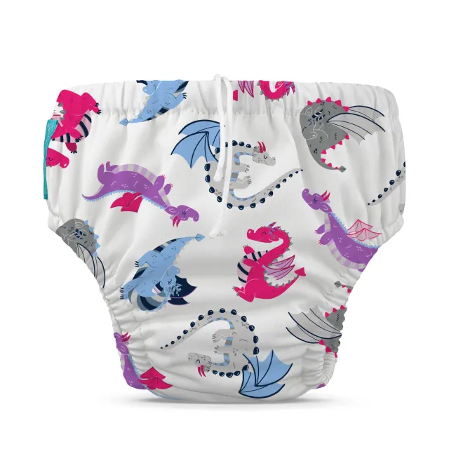 Charlie Banana Drawstring zwemluier White met koord